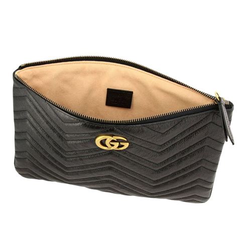 gucci black clutch bags|gucci marmont clutch black.